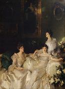John Singer Sargent The Wyndham Sisters Lady Elcho,Mrs.Adeane,and Mrs.Tennanet (mk18) oil painting artist